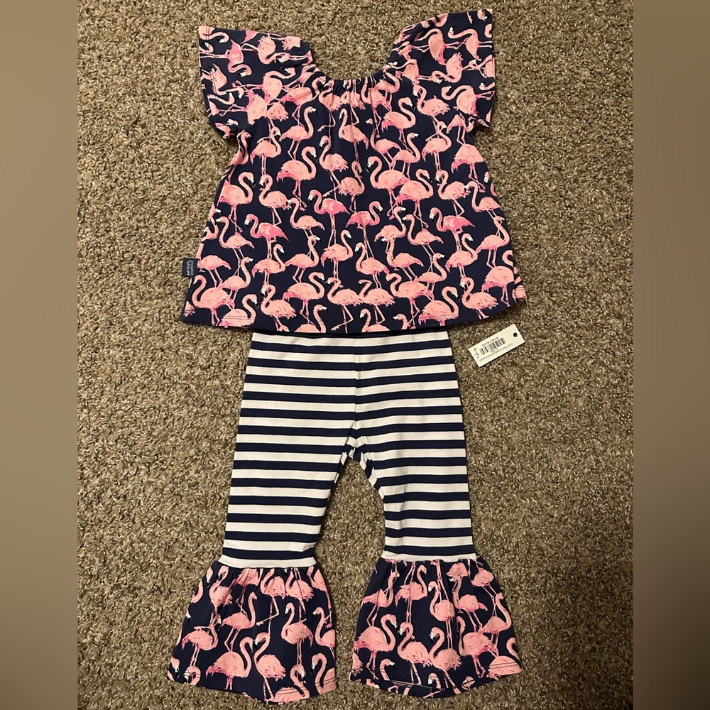 BRAND NEW Simply Southern Toddler Girl Outfit- Size 12-18mo